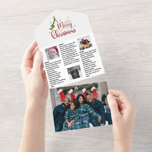 Christmas Family Update Newsletter Epic Fun  All In One Invitation