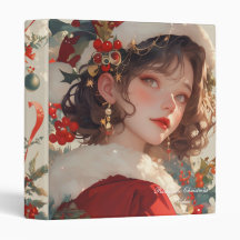 Christmas Fantasy Avery Signature 1" Binder