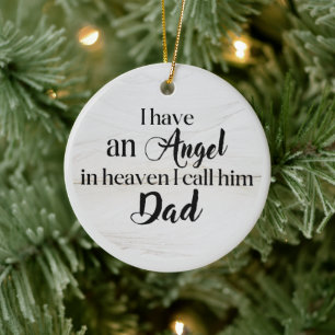 Christmas Father Memorial Ceramic Ornament