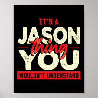Christmas Fathers Day Birthday Name Jason Poster
