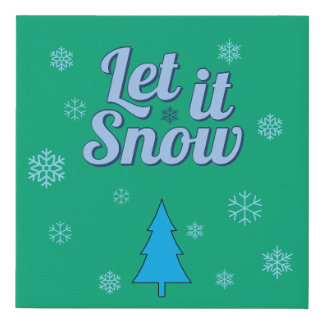 Christmas Faux Wrapped Canvas Print