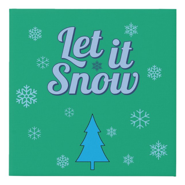 Christmas Faux Wrapped Canvas Print (Front)