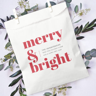 Christmas Favor Bag Holiday Gift Paper Bags