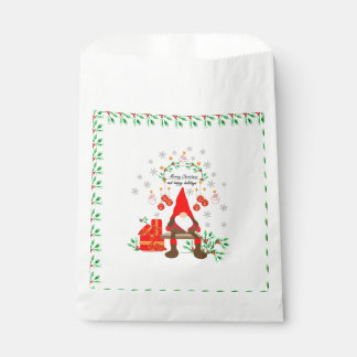 Christmas favor bags