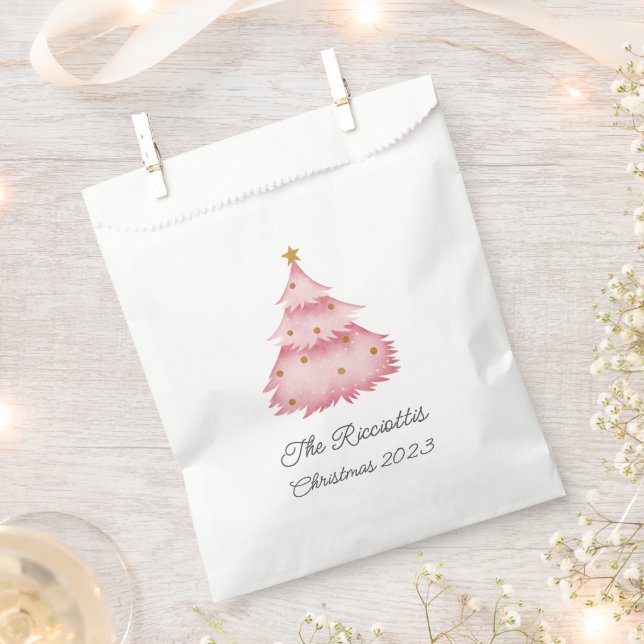 Christmas Favor Bags, Gift Bags, Paper Favor Bag (Clipped)