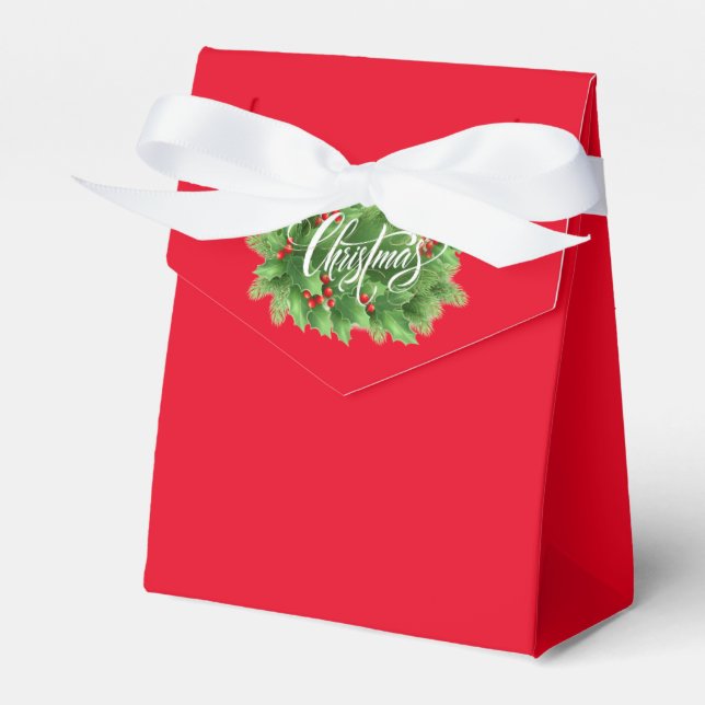 Christmas Favor Box (Front Side)