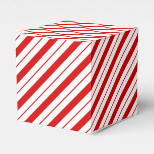 Christmas Favor Box Candy Cane Stripe
