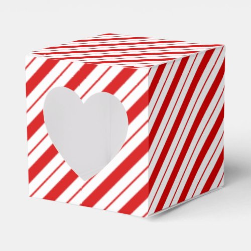 Christmas Favor Box Candy Cane Stripe