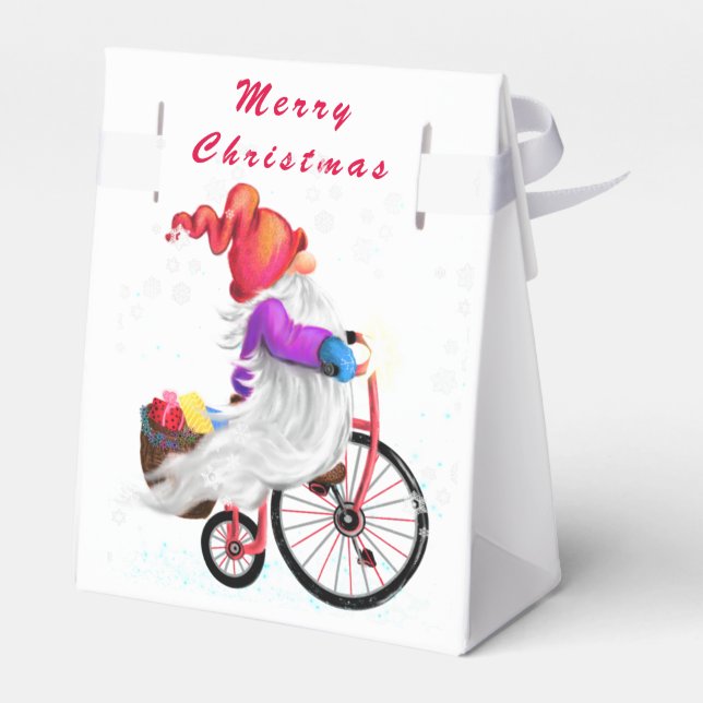 Christmas Favor Box Gnome with Gifts For You (Back Side)