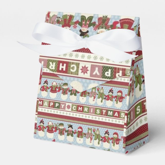 Christmas Favor Boxes (Front Side)