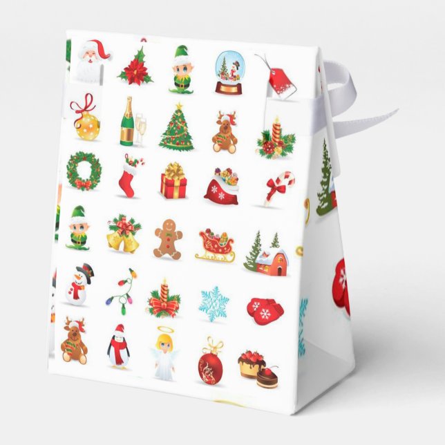 Christmas Favor Boxes (Back Side)