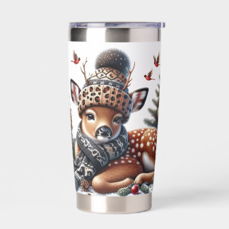Christmas Fawn Insulated Tumbler
