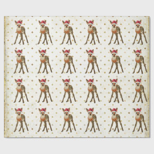 CHRISTMAS FAWN Wrapping Paper