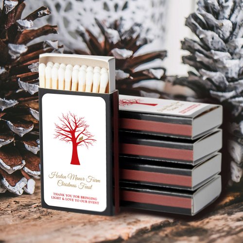 Christmas feast party event partridge in a tree  matchboxes