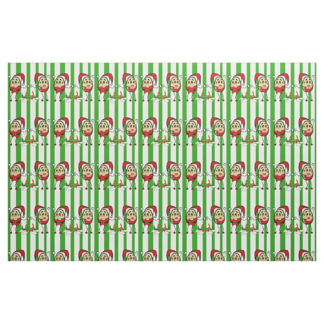 Christmas Feliz Navidad para el Comelón Pupusas Fabric (Fat Quarter)