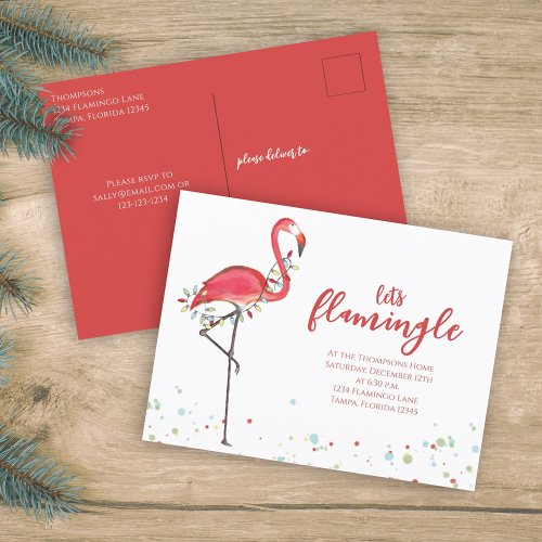 Christmas Festive Flamingo Holiday Lights Budget