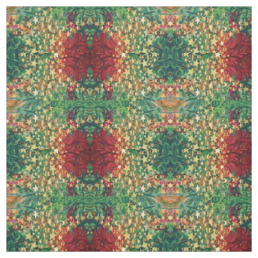 Christmas Festive | Gold Stars | Abstract Fabric
