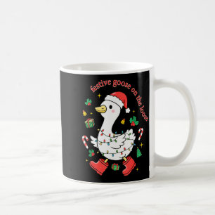 Christmas Festive Goose On The Loose Silly Goose X Coffee Mug