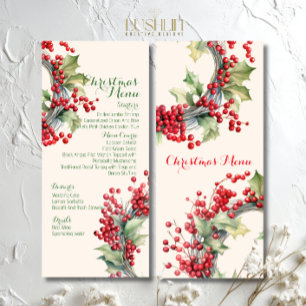 Christmas Festive Holiday Dinner Party Menu