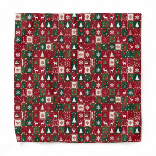 Christmas festive pattern bandana