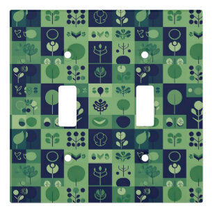 Christmas festive pattern light switch cover