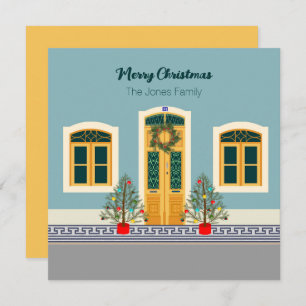 Christmas festive Portuguese House card