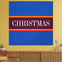 CHRISTMAS Festive Royal Blue Purple Red Stripes