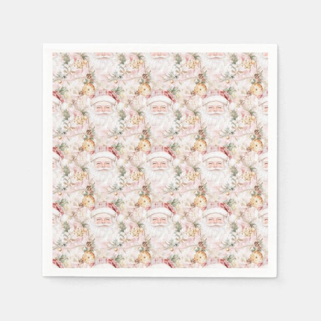 Christmas Festive Santa Claus Napkins (Front)