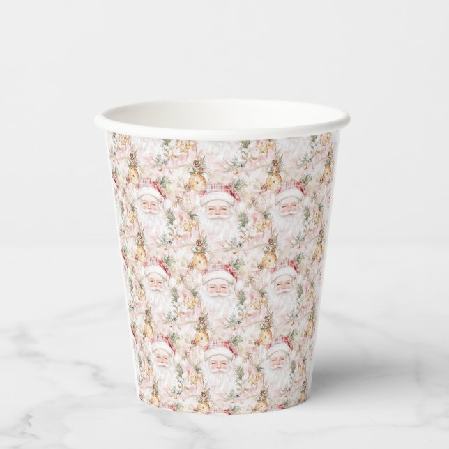 Christmas Festive Santa Claus Paper Cups (Front)