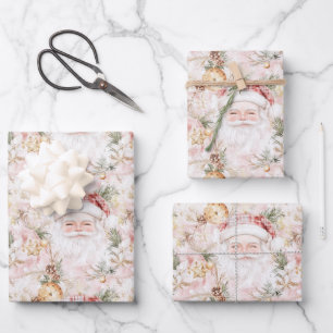 Christmas Festive Santa Claus Wrapping Paper Sheets