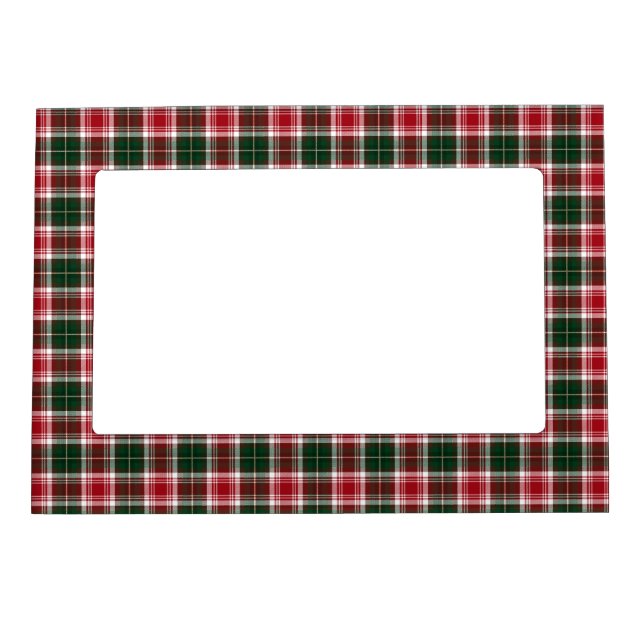 Christmas Festive Tartan Plaid Pattern Magnetic Frame (Front)