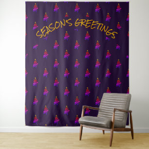 Christmas   Festive Tree   Purple Backdrop