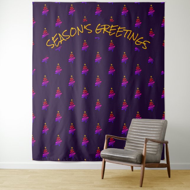 Christmas | Festive Tree | Purple Backdrop (In Situ)