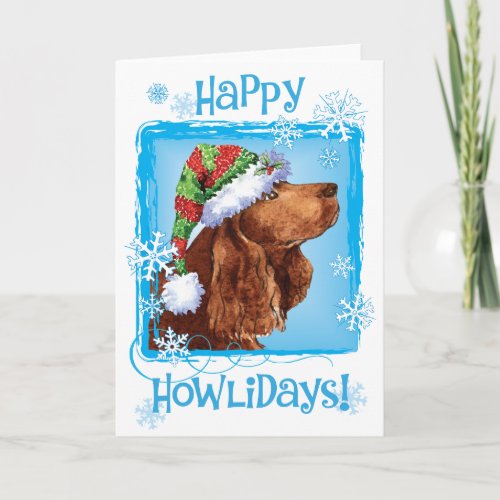 Christmas Field Spaniel Holiday Card