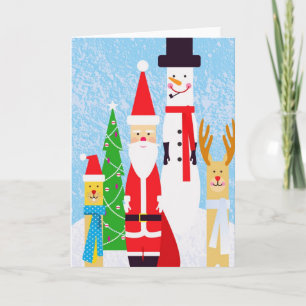 Christmas Figures Holiday Card