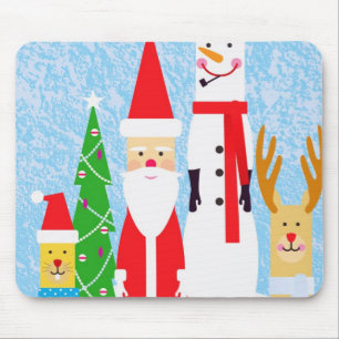 Christmas Figures Mouse Pad