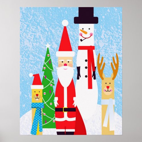 Christmas Figures Poster