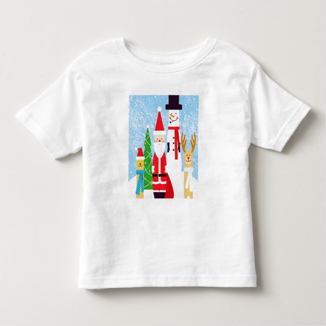 Christmas Figures Toddler T-shirt (Front)