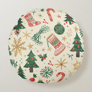Christmas - Fill Your Home - Round Pillow