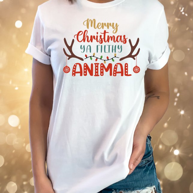 Christmas Filthy Animal Funny T-Shirt (Creator Uploaded)