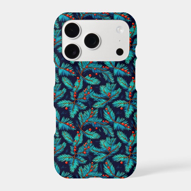 Christmas Fir Branch Pattern-82397 Iphone Case (Back)