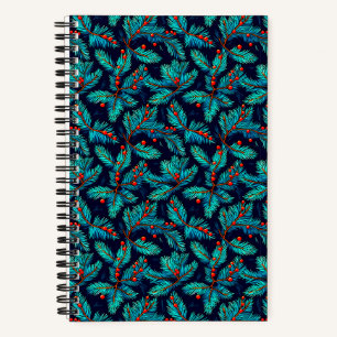 Christmas Fir Branch Pattern-82397 Notebook