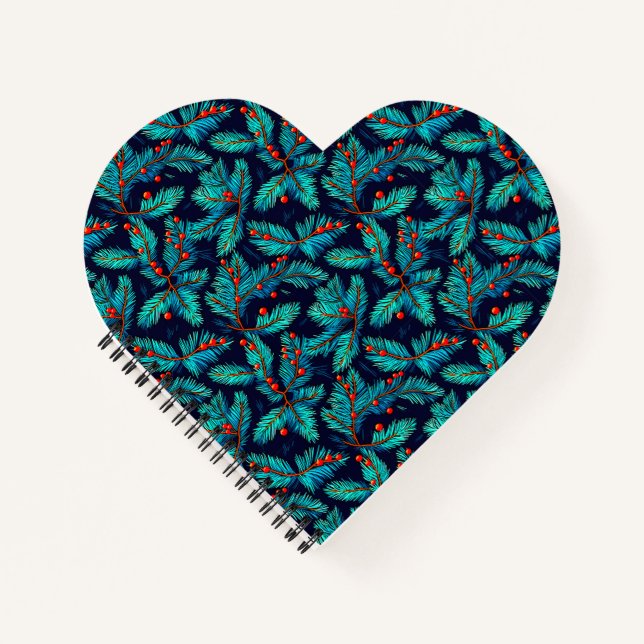 Christmas Fir Branch Pattern-82397 Notebook (Front)