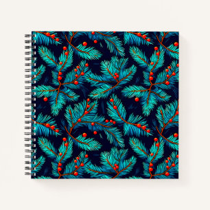 Christmas Fir Branch Pattern-82397 Notebook