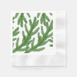 Christmas fir tree branches  napkins
