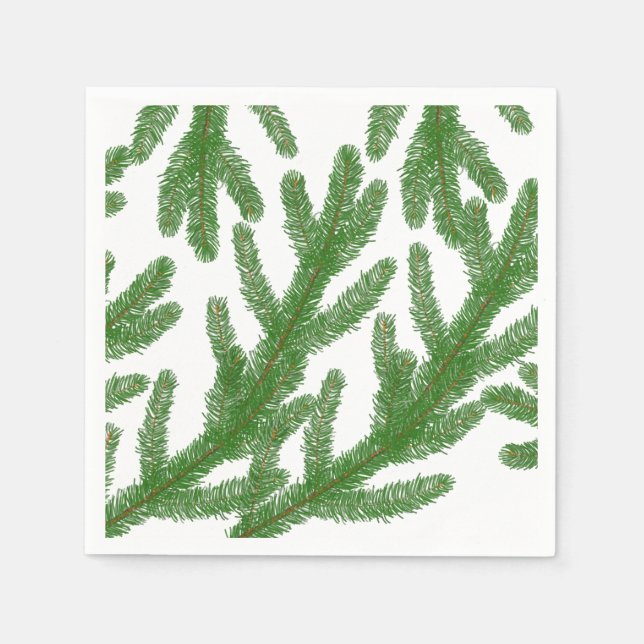 Christmas fir tree branches   napkins (Front)