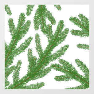 Christmas fir tree branches  wall decal 