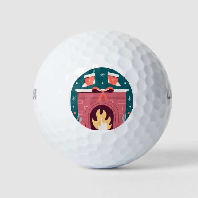Christmas fire golf balls (Front)