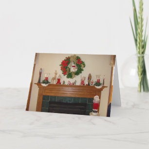 Christmas Fireplace/Hearth Holiday Card