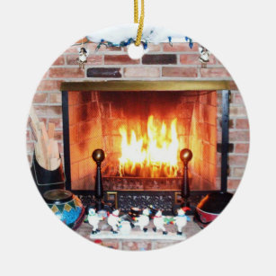 Fireplace Christmas Ornaments | Zazzle - 100% Satisfaction Guaranteed!